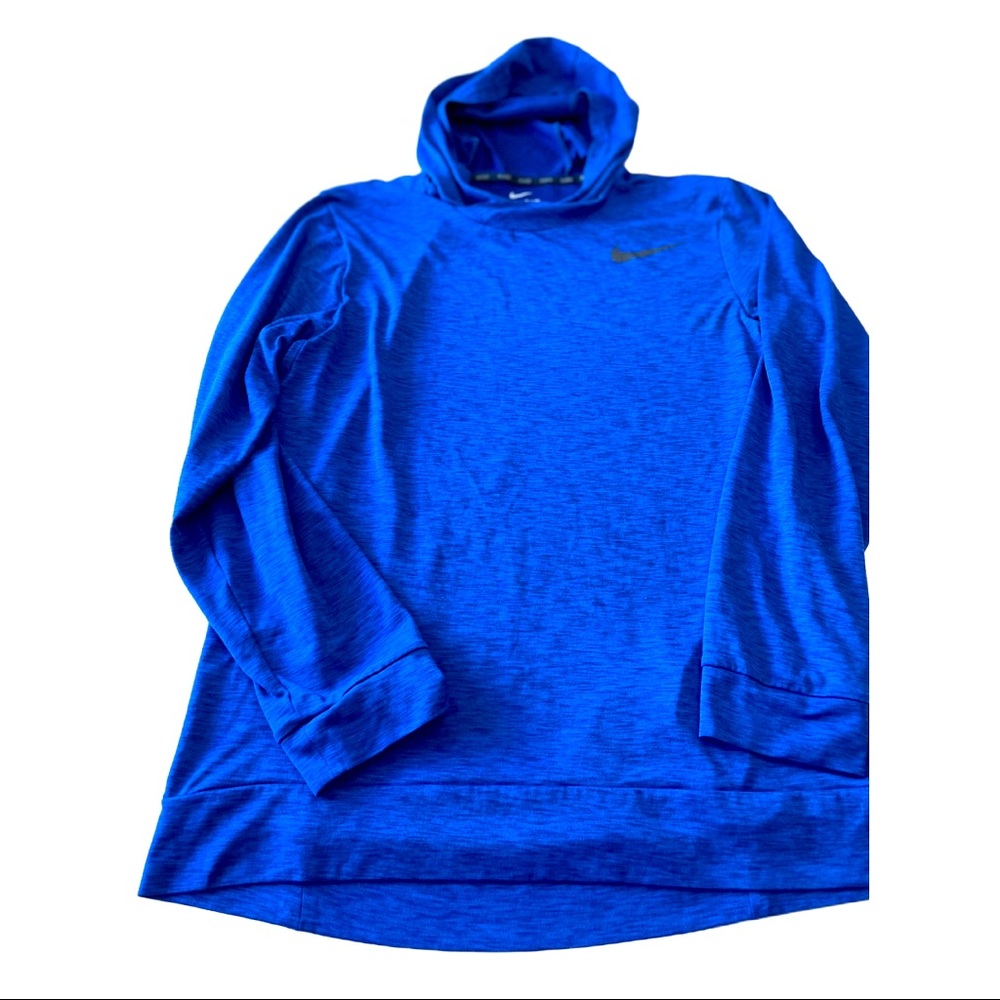 🐝Nike • Long Sleeve Shirt • Hoodie Style • Men’s Small • Blue • Great Condition
